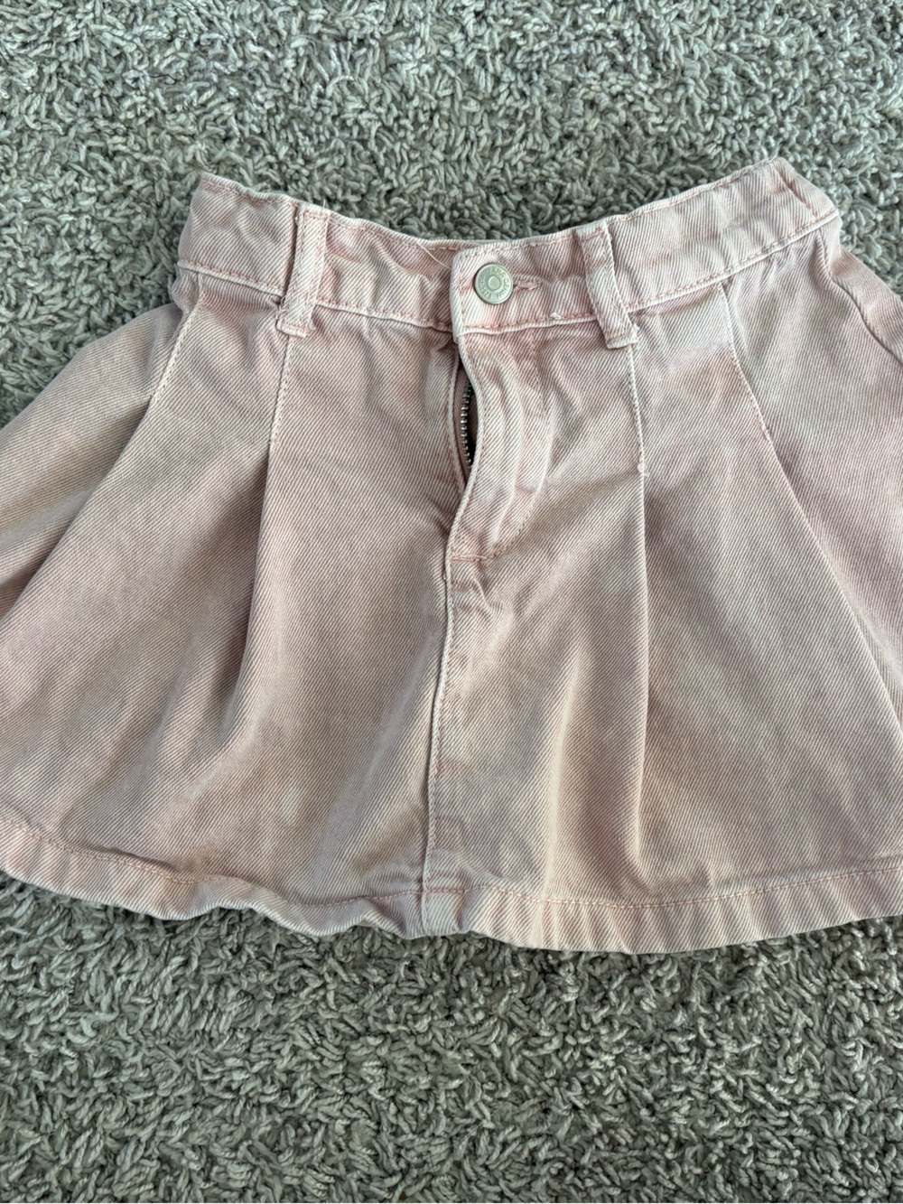 Zara Light Pink Pleated Girls Skirt